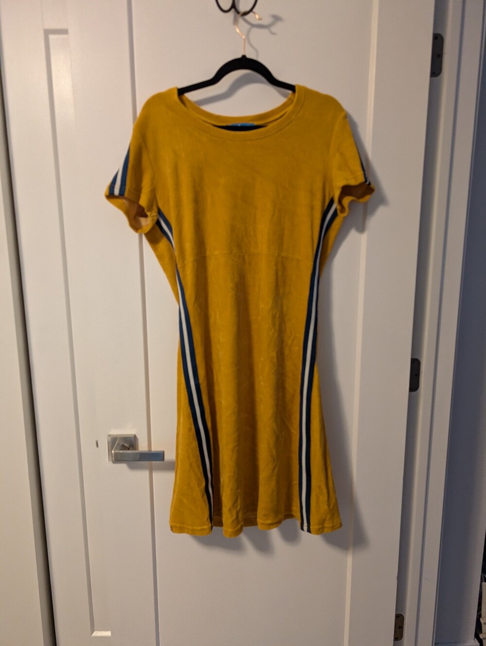 Crushed velvet mini dress